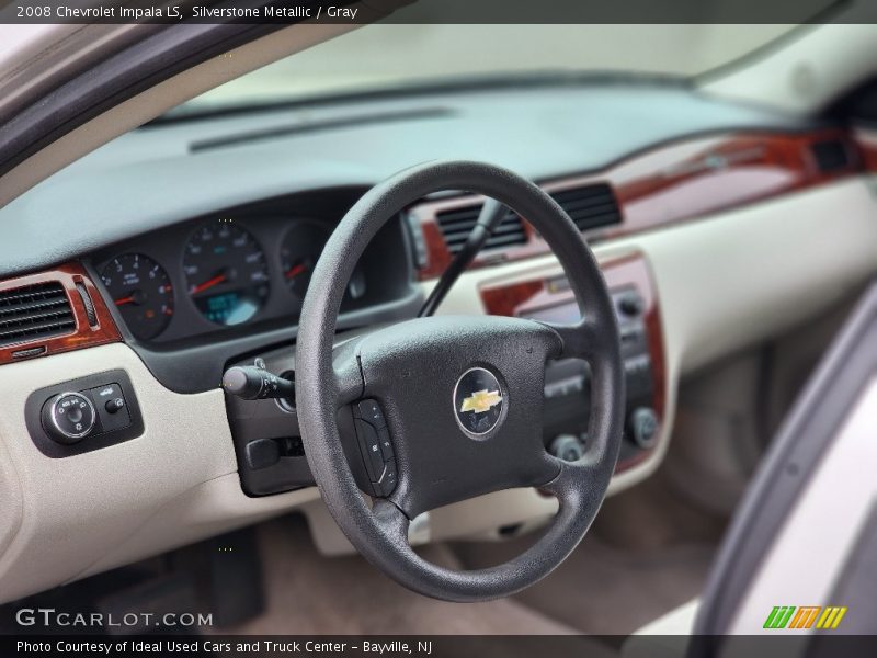 Silverstone Metallic / Gray 2008 Chevrolet Impala LS