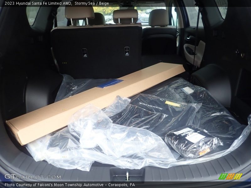 Stormy Sea / Beige 2023 Hyundai Santa Fe Limited AWD
