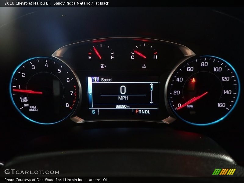 Sandy Ridge Metallic / Jet Black 2018 Chevrolet Malibu LT