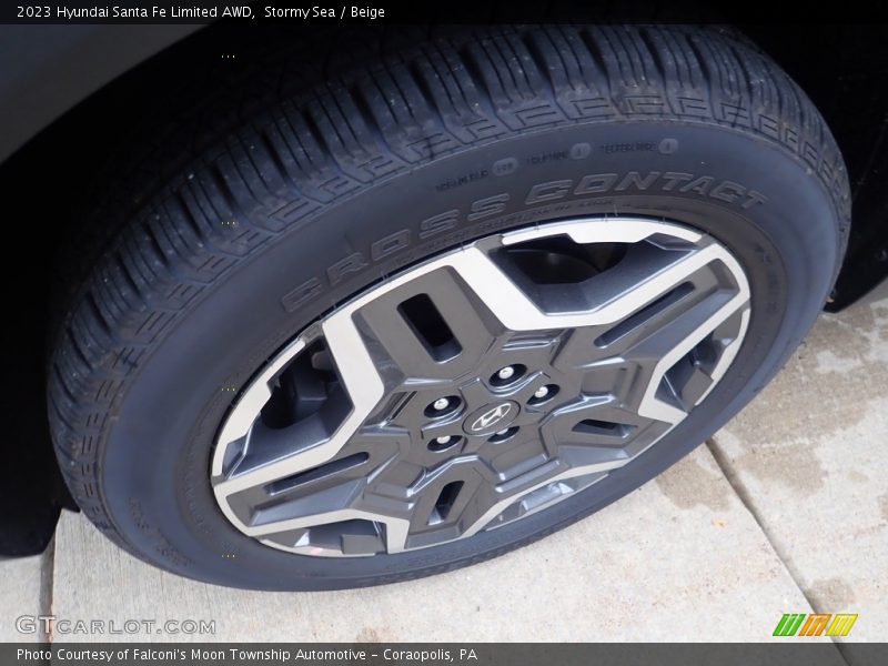 Stormy Sea / Beige 2023 Hyundai Santa Fe Limited AWD