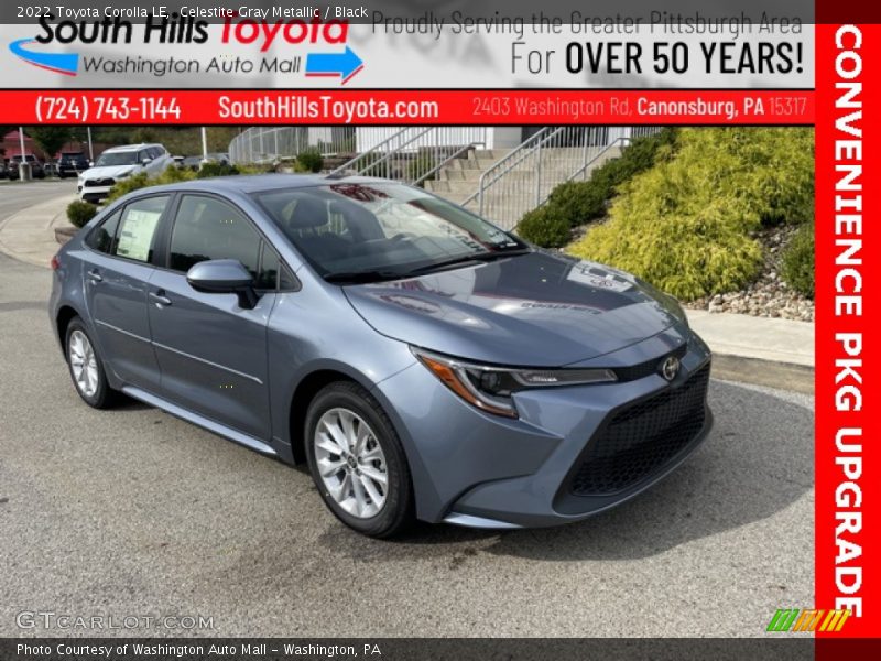 Celestite Gray Metallic / Black 2022 Toyota Corolla LE