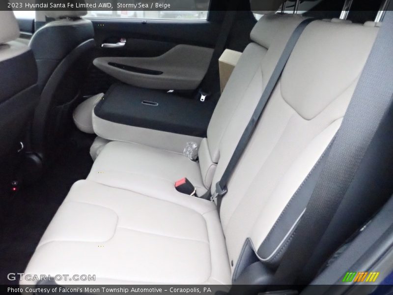 Stormy Sea / Beige 2023 Hyundai Santa Fe Limited AWD