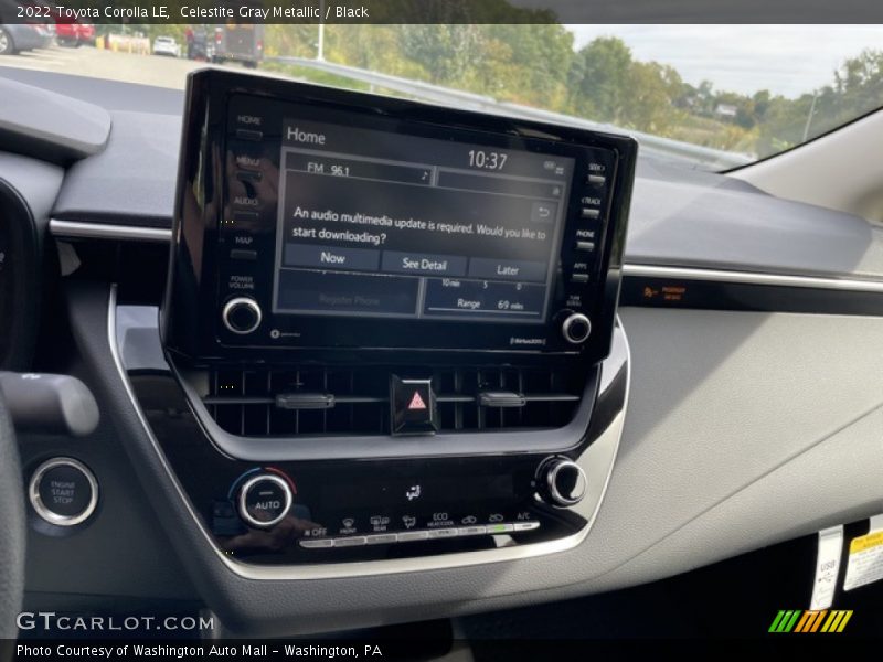Celestite Gray Metallic / Black 2022 Toyota Corolla LE