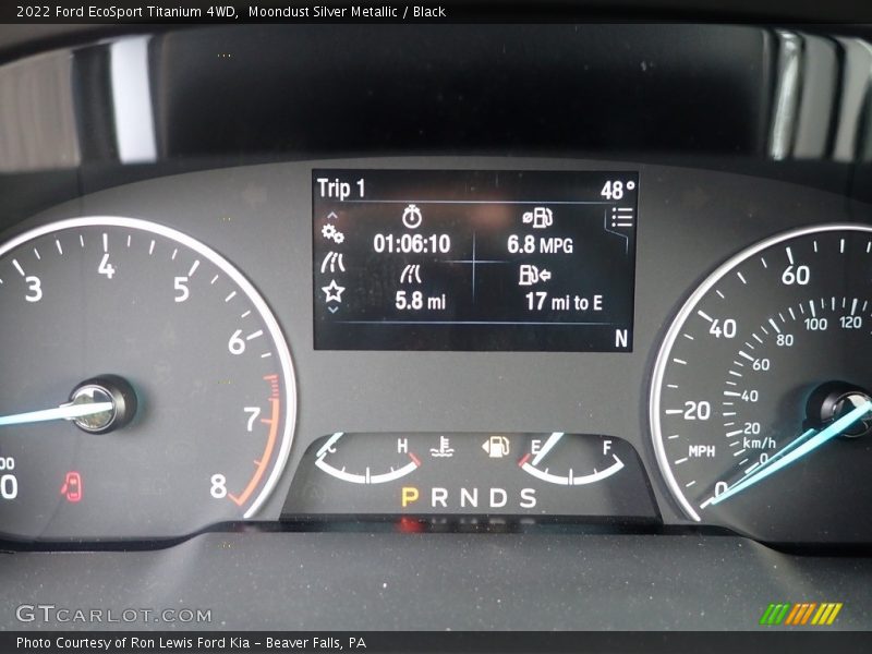 Moondust Silver Metallic / Black 2022 Ford EcoSport Titanium 4WD