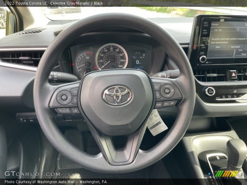 Celestite Gray Metallic / Black 2022 Toyota Corolla LE