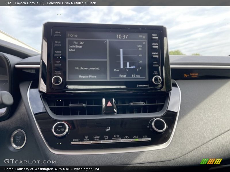 Celestite Gray Metallic / Black 2022 Toyota Corolla LE
