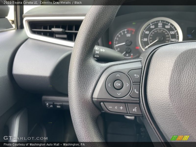 Celestite Gray Metallic / Black 2022 Toyota Corolla LE