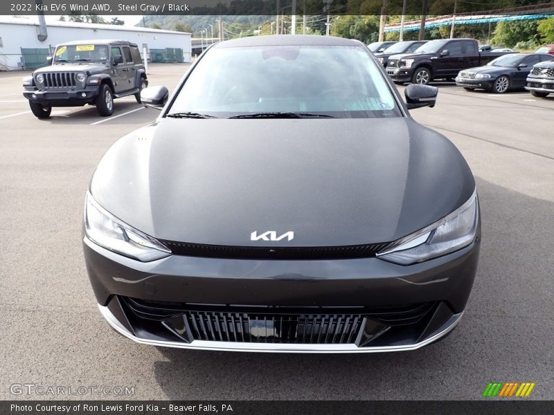 Steel Gray / Black 2022 Kia EV6 Wind AWD