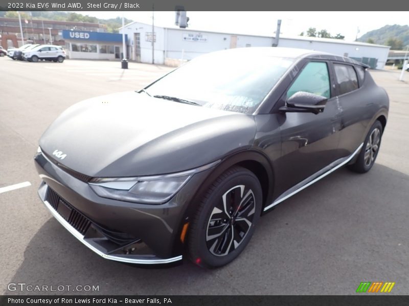 Steel Gray / Black 2022 Kia EV6 Wind AWD