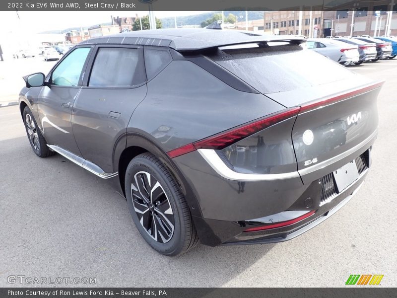 Steel Gray / Black 2022 Kia EV6 Wind AWD