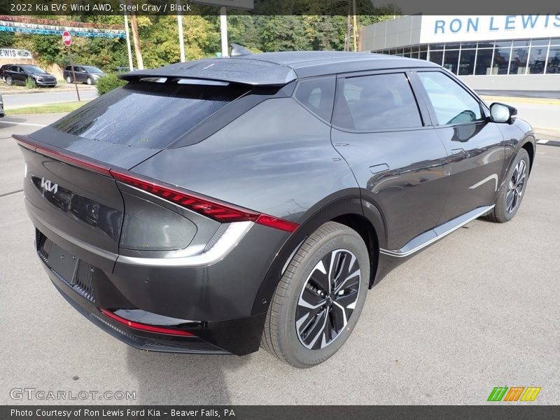 Steel Gray / Black 2022 Kia EV6 Wind AWD