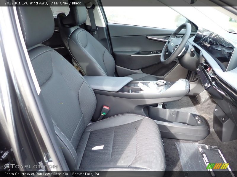 Steel Gray / Black 2022 Kia EV6 Wind AWD