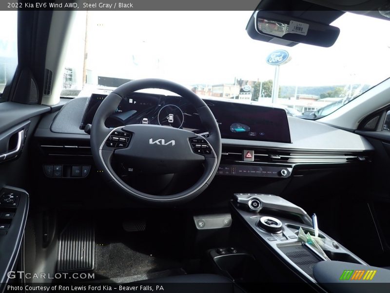 Steel Gray / Black 2022 Kia EV6 Wind AWD