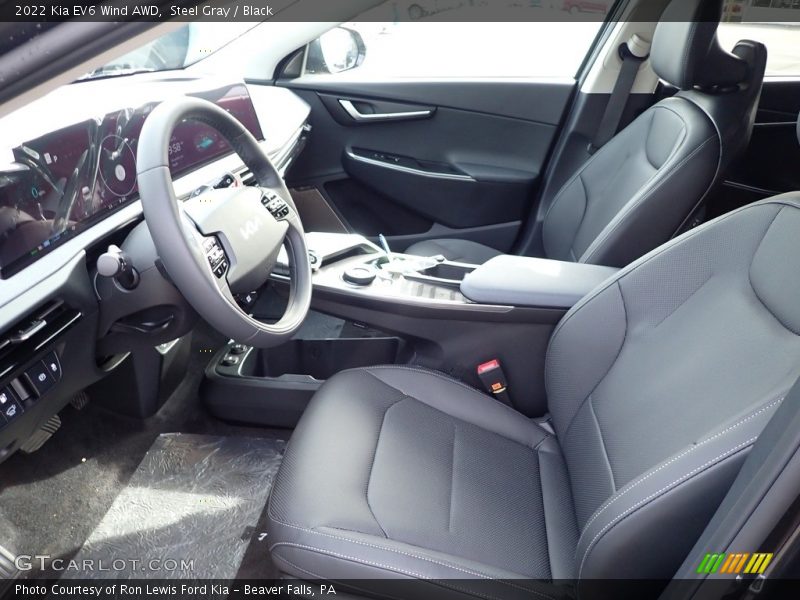 Steel Gray / Black 2022 Kia EV6 Wind AWD