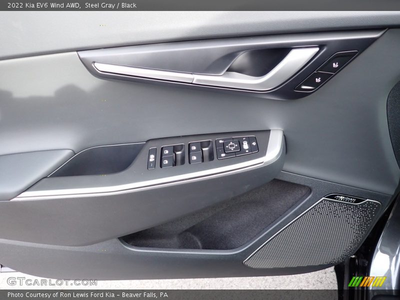 Steel Gray / Black 2022 Kia EV6 Wind AWD