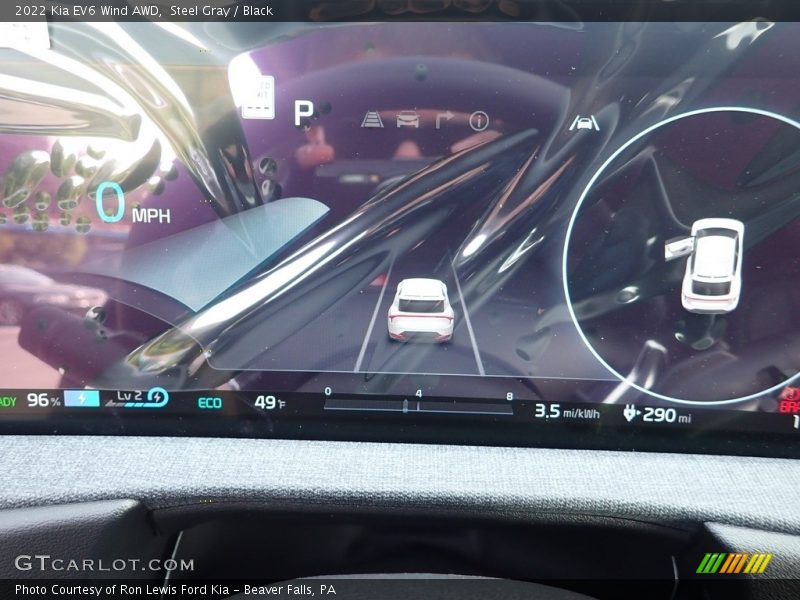 Steel Gray / Black 2022 Kia EV6 Wind AWD