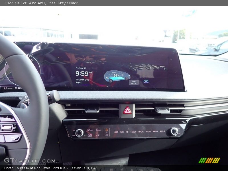 Steel Gray / Black 2022 Kia EV6 Wind AWD