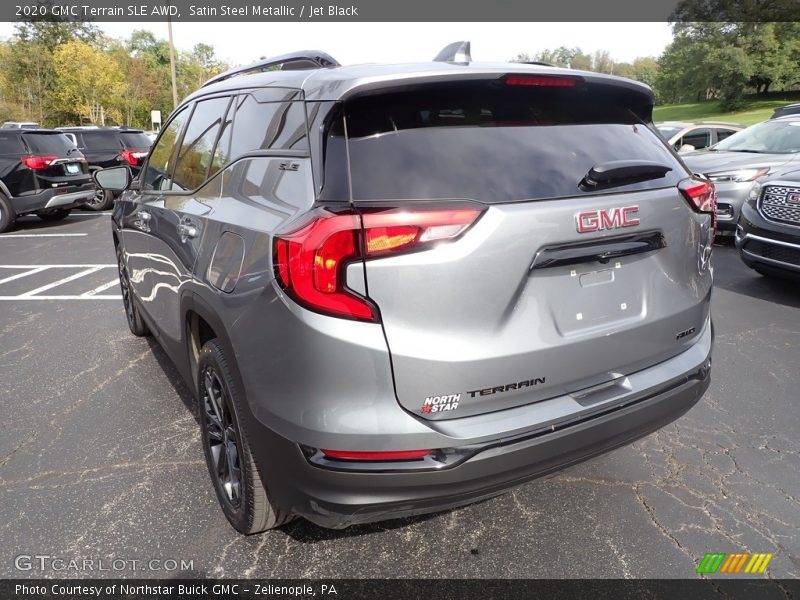 Satin Steel Metallic / Jet Black 2020 GMC Terrain SLE AWD