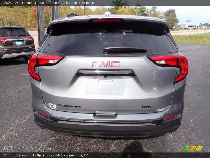 Satin Steel Metallic / Jet Black 2020 GMC Terrain SLE AWD