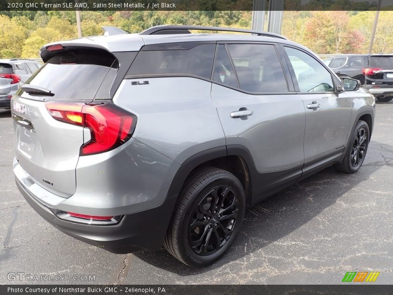 Satin Steel Metallic / Jet Black 2020 GMC Terrain SLE AWD