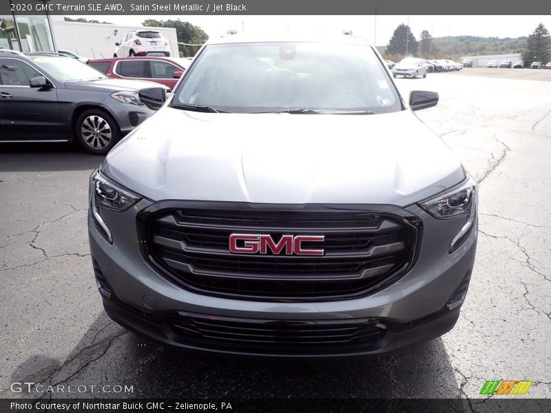 Satin Steel Metallic / Jet Black 2020 GMC Terrain SLE AWD