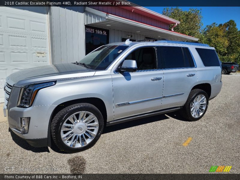 Radiant Silver Metallic / Jet Black 2018 Cadillac Escalade Platinum 4WD