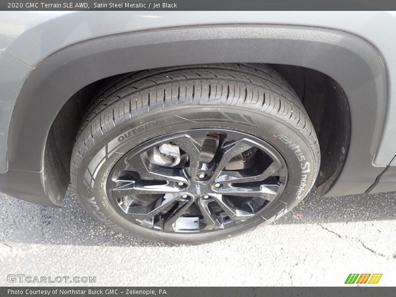 Satin Steel Metallic / Jet Black 2020 GMC Terrain SLE AWD