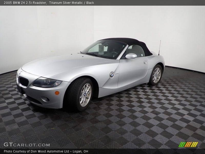 Titanium Silver Metallic / Black 2005 BMW Z4 2.5i Roadster