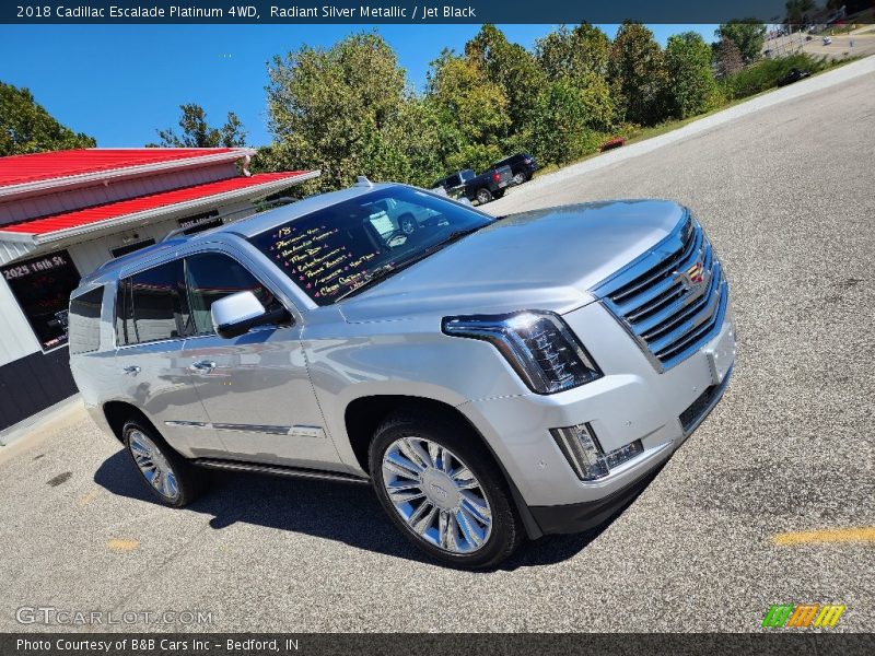 Radiant Silver Metallic / Jet Black 2018 Cadillac Escalade Platinum 4WD