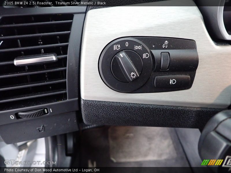 Titanium Silver Metallic / Black 2005 BMW Z4 2.5i Roadster