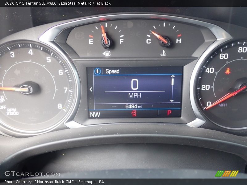 Satin Steel Metallic / Jet Black 2020 GMC Terrain SLE AWD