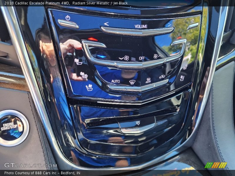 Radiant Silver Metallic / Jet Black 2018 Cadillac Escalade Platinum 4WD