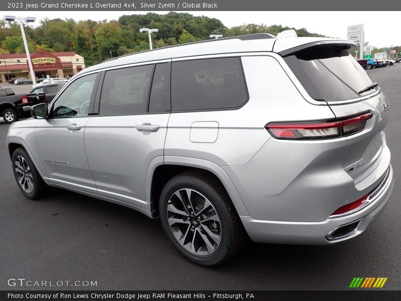 Silver Zynith / Global Black 2023 Jeep Grand Cherokee L Overland 4x4