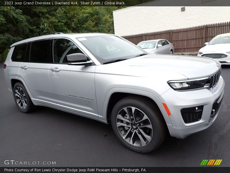 Silver Zynith / Global Black 2023 Jeep Grand Cherokee L Overland 4x4