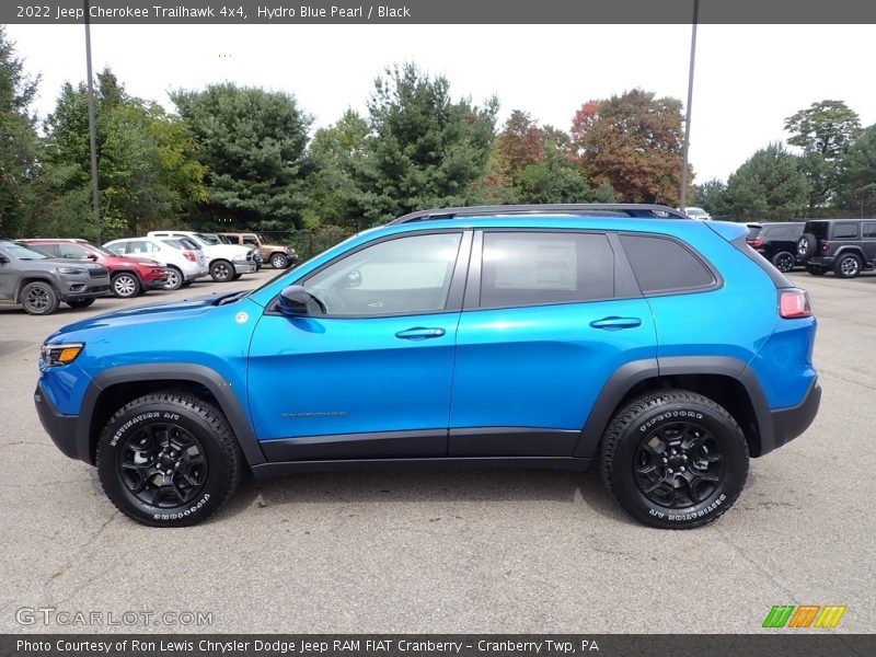 Hydro Blue Pearl / Black 2022 Jeep Cherokee Trailhawk 4x4