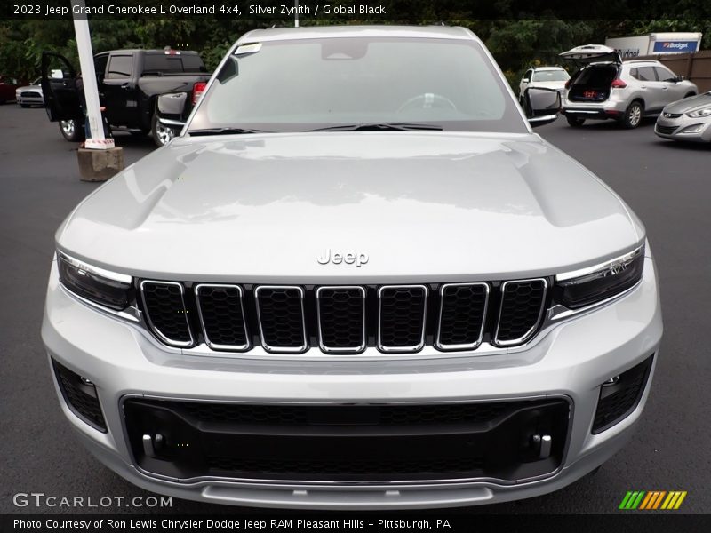 Silver Zynith / Global Black 2023 Jeep Grand Cherokee L Overland 4x4