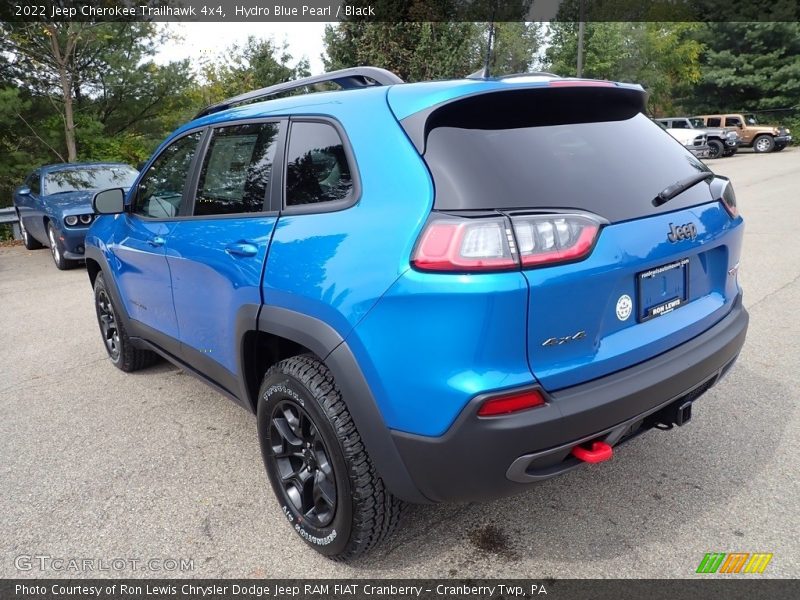 Hydro Blue Pearl / Black 2022 Jeep Cherokee Trailhawk 4x4