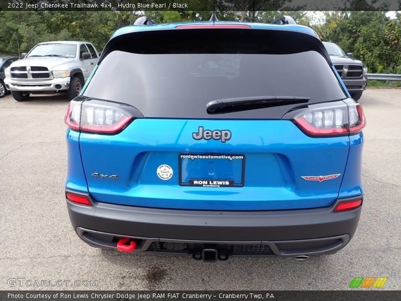 Hydro Blue Pearl / Black 2022 Jeep Cherokee Trailhawk 4x4