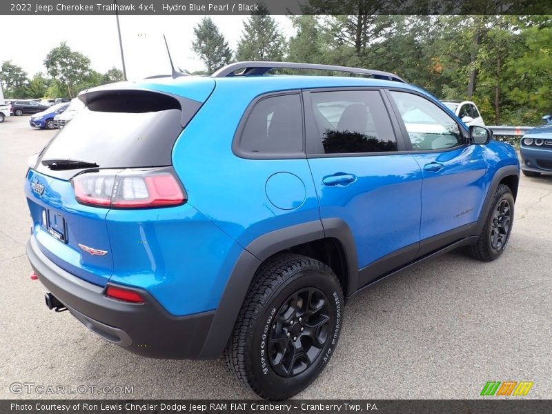 Hydro Blue Pearl / Black 2022 Jeep Cherokee Trailhawk 4x4