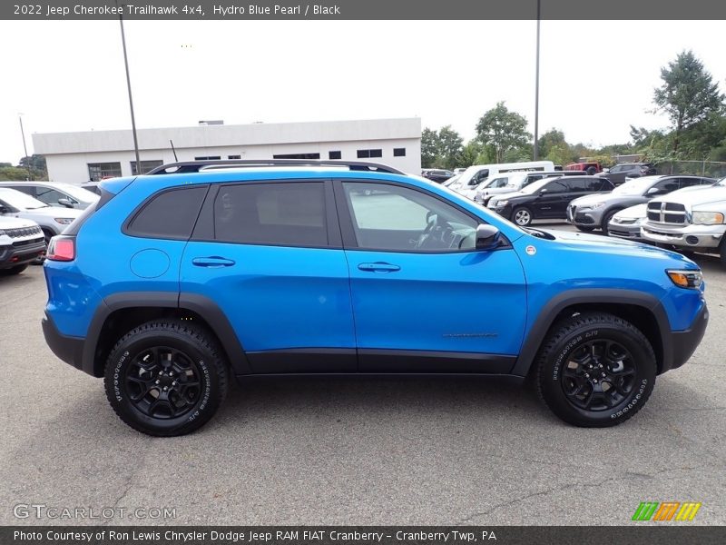 Hydro Blue Pearl / Black 2022 Jeep Cherokee Trailhawk 4x4