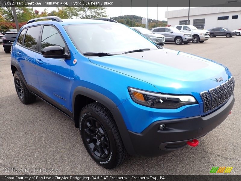 Hydro Blue Pearl / Black 2022 Jeep Cherokee Trailhawk 4x4