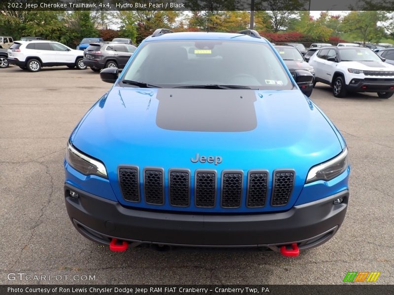 Hydro Blue Pearl / Black 2022 Jeep Cherokee Trailhawk 4x4
