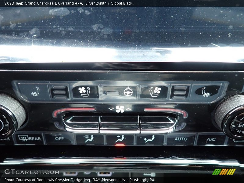 Silver Zynith / Global Black 2023 Jeep Grand Cherokee L Overland 4x4