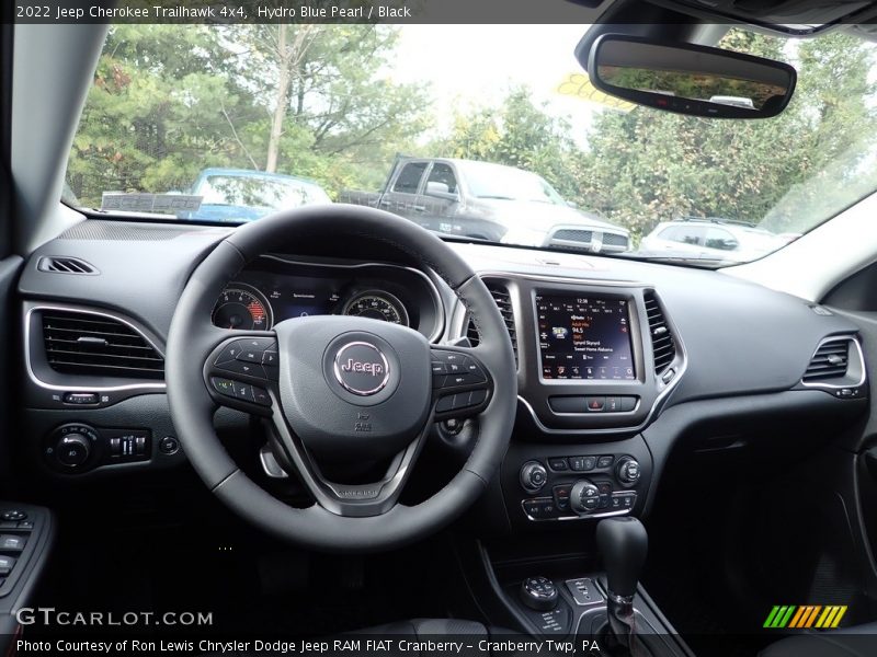 Hydro Blue Pearl / Black 2022 Jeep Cherokee Trailhawk 4x4