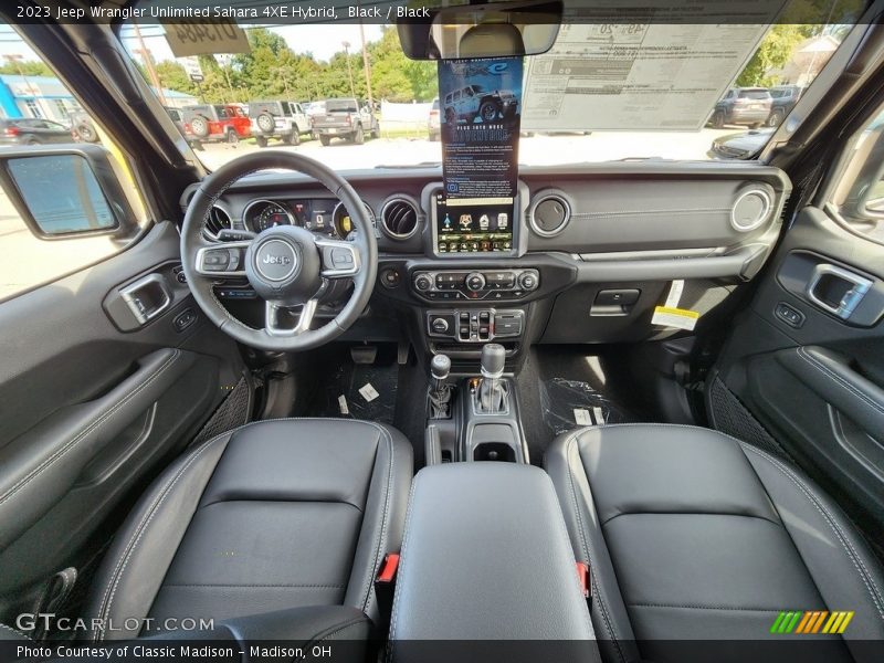 Black / Black 2023 Jeep Wrangler Unlimited Sahara 4XE Hybrid