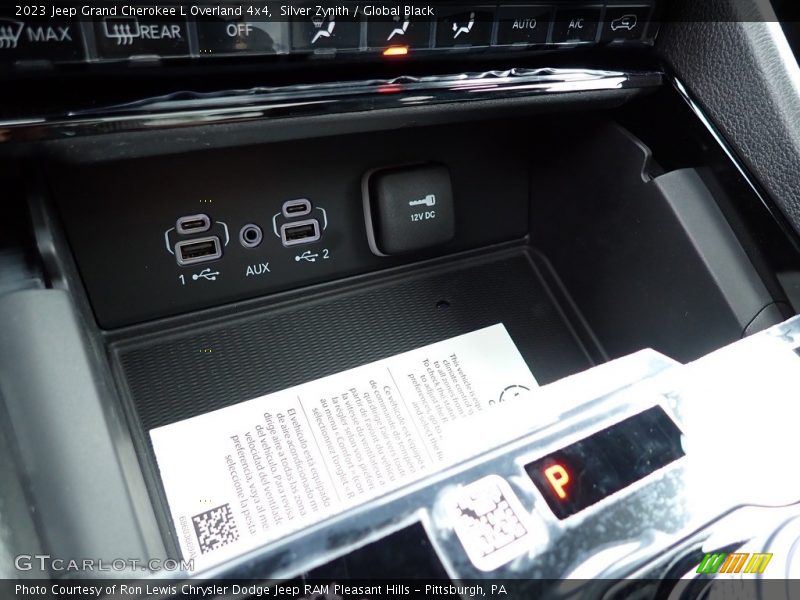 Silver Zynith / Global Black 2023 Jeep Grand Cherokee L Overland 4x4