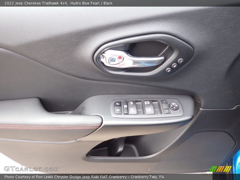 Hydro Blue Pearl / Black 2022 Jeep Cherokee Trailhawk 4x4