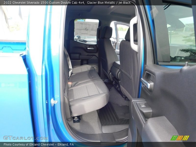 Glacier Blue Metallic / Jet Black 2022 Chevrolet Silverado 1500 Custom Double Cab 4x4