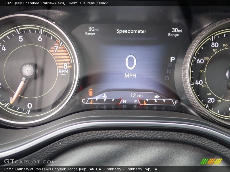 Hydro Blue Pearl / Black 2022 Jeep Cherokee Trailhawk 4x4