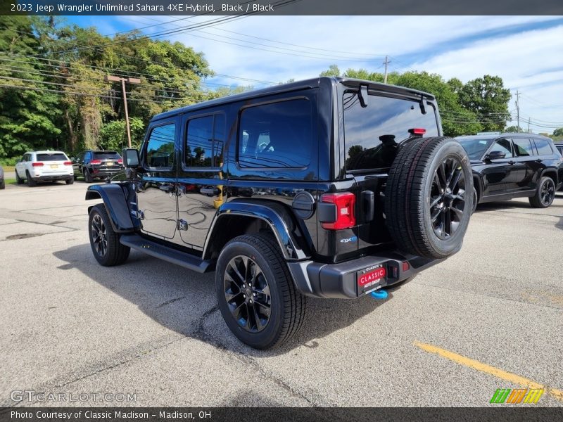 Black / Black 2023 Jeep Wrangler Unlimited Sahara 4XE Hybrid